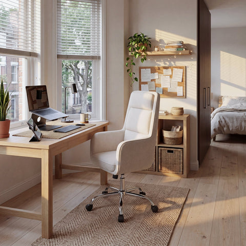 COLAMY COCOON High-Load Cloud Comfort Swivel Office Chair for Home & Beyond
